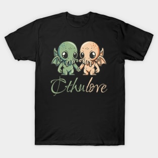 Cthulove - Cthulhus holding hands - Valentine Cthulhu #5 T-Shirt